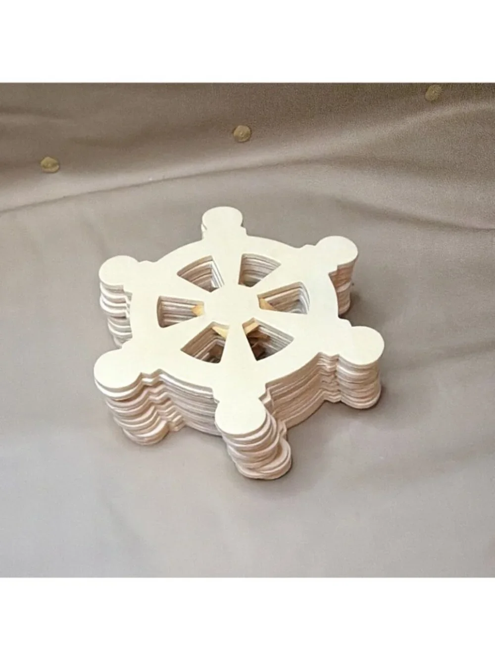 Provo Craft Unfinished Wood Ship Wheel Cutouts 5